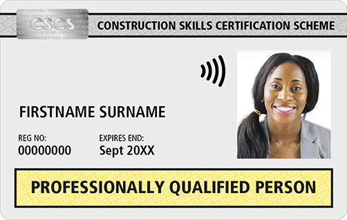 CSCS Professionally Qualified Person Card